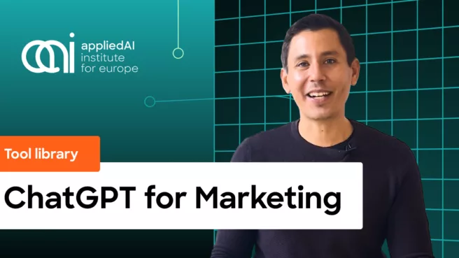 GenAI video tool library - ChatGPT for Marketing