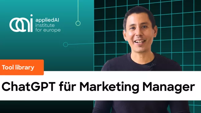 GenAI video tool library - ChatGPT für Marketing