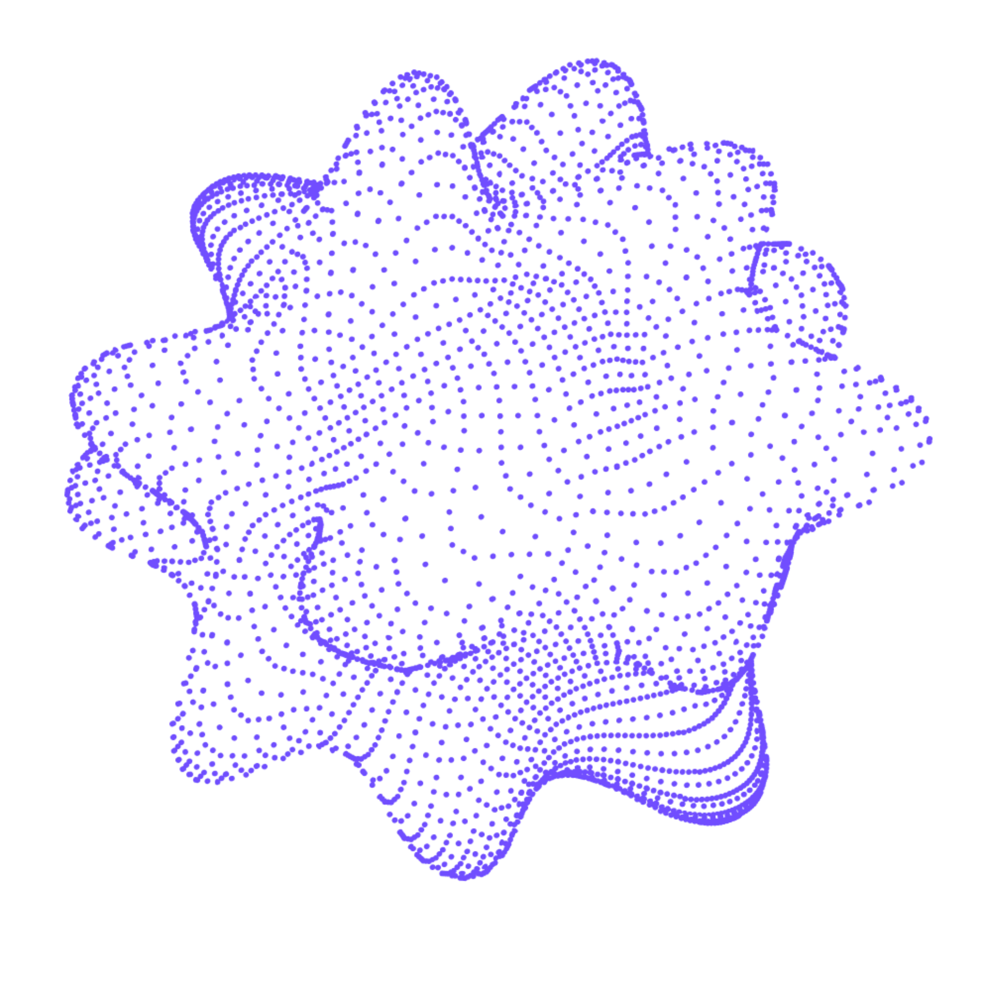 Geometry very distorted sphere indigo 2x